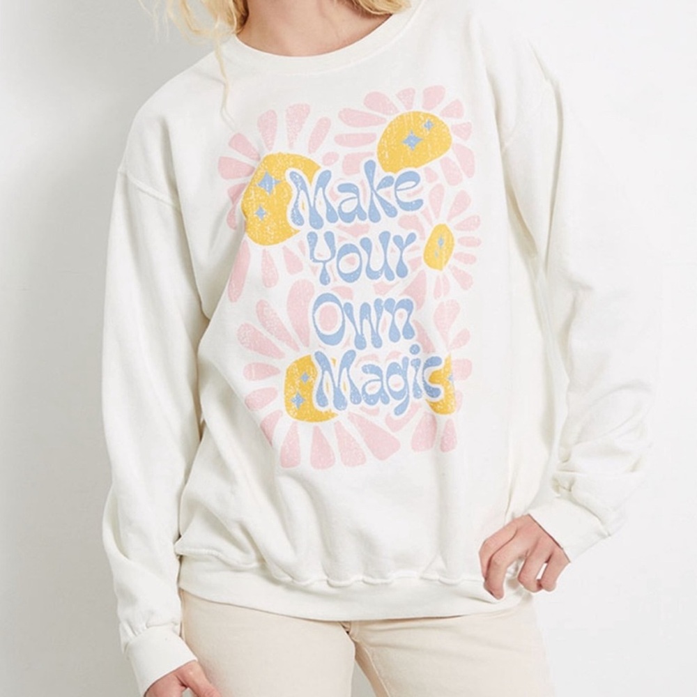 PacSun Golden Hour Make Your Own Magic Sweatshirt XS/Small - Picture 1 of 4